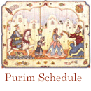 Complete Purim Schedule